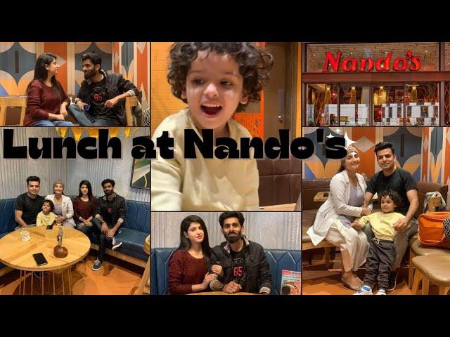 Lunch at Nando's with Hussain and Sana 