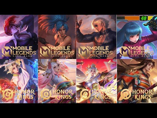 MLBB vs HoK: KOF Collaboration – Skins, Animations & Posters Compared!