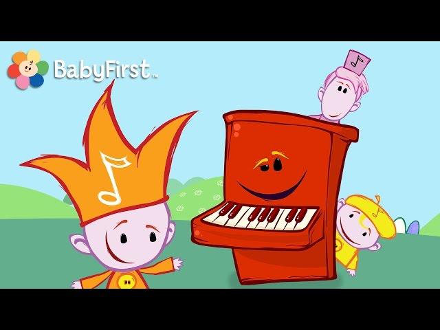 BabyFirst: Divertido para niños | Las Notas Musicales - El Piano | Diversión Infantil