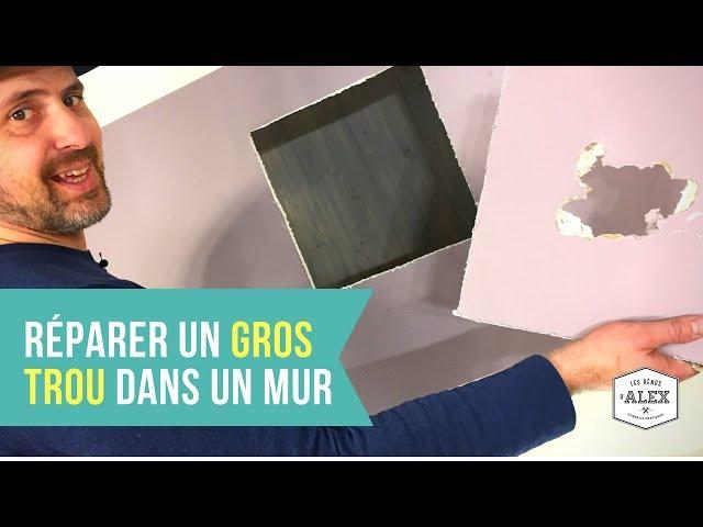 Comment réparer un gros trou dans un mur de gypse (placo)!