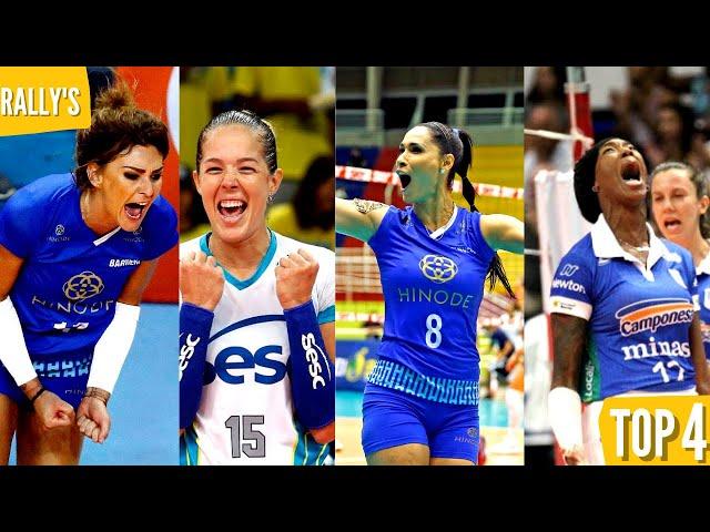 TOP 4| Rally's da Superliga Feminina com mais de 30 segundos e show de defesas