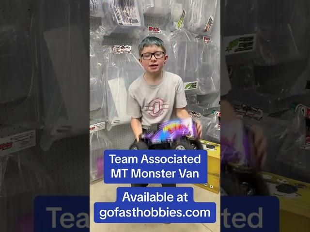 The NEW Team Associated MT12 Monster Van ready to ship to your door today at gofasthobbies.com!!