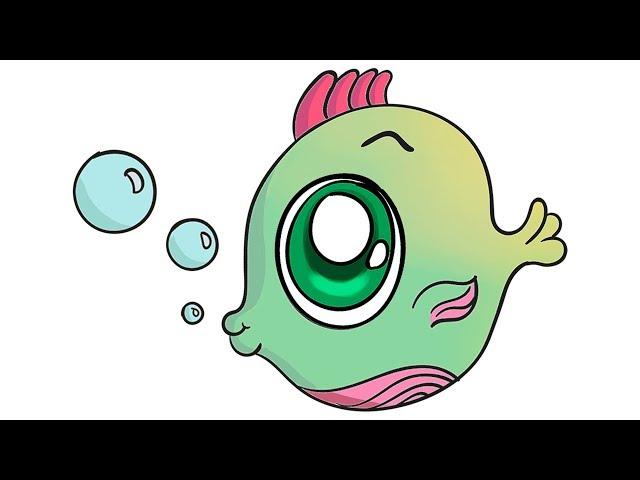 How to draw fish II Small