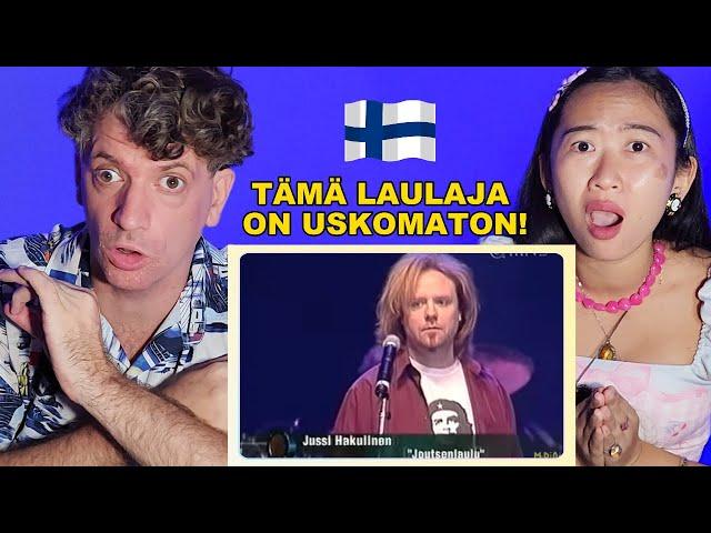 FINNISH SINGER JUSSI HAKULINEN SURPRISED US!! (Joutsenlaulu)