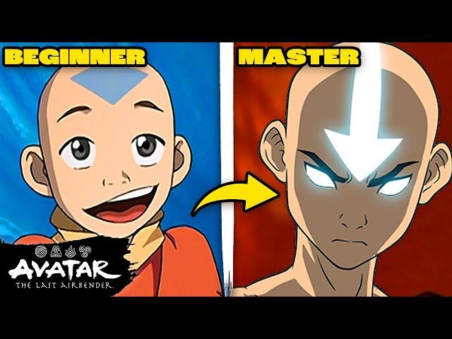 Avatar Aang’s Evolution (Mastering All 4 Elements + Avatar State)  | Avatar: The Last Airbender