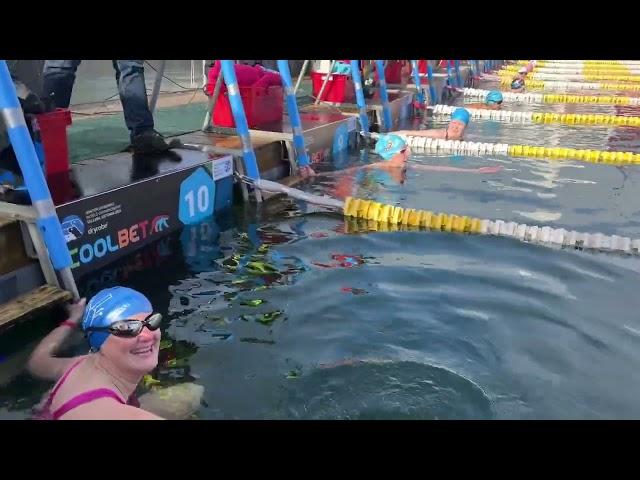 Winter Swimming World Championships 1 degree water  in the Baltic, Estonia 2024