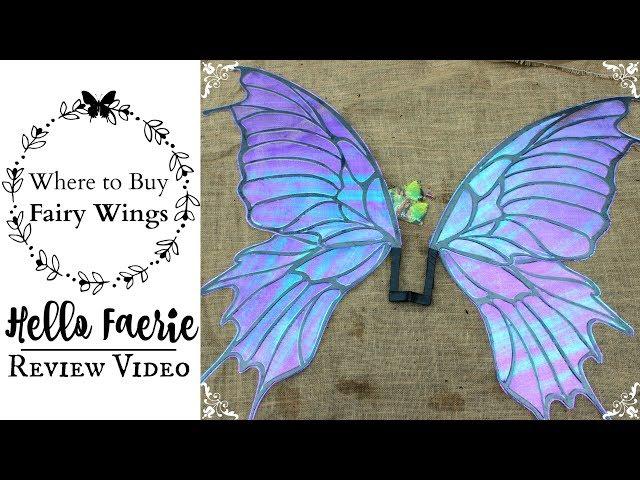 Hello Faerie Wings Review & Unboxing Video: WHERE TO BUY REALISTIC FAIRY WINGS FOR COSPLAY COSTUMES