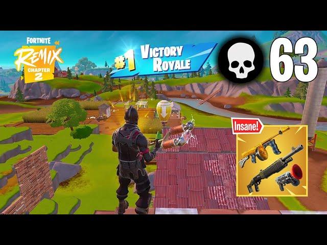 63 Elimination Solo Vs Squads Wins Gameplay (Fortnite Chapter 2 Remix PS4 Controller)