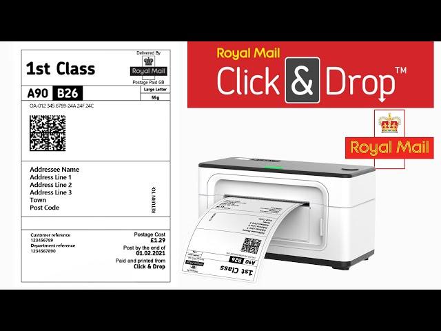 How to Print Royal Mail Shipping Labels with MUNBYN RealWriter 941 Label Printer?