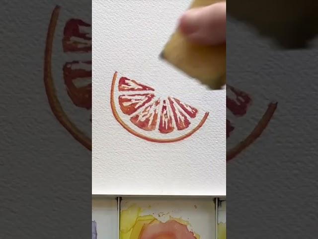 How to save the white of your paper #art #watercolor #arttutorial #artist #watercolorpainting