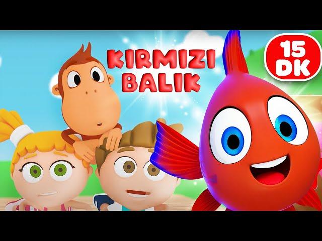 Red Fish | Kukuli Animal Songs for Children | Bee, Frog, Meow, Rooster, RED FISH