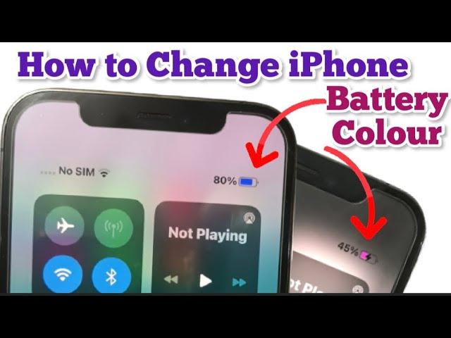 Change Battery iCon colour on any iPhone | iPhone Customisation