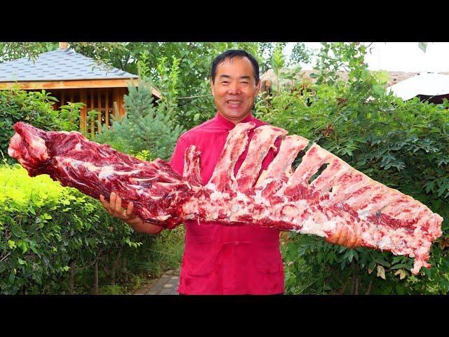 HUGE Beef Ribs and Tendons Cooked with CRAZY Spicy Chili, Can’t fit in One Pot!| Uncle Rural Gourmet