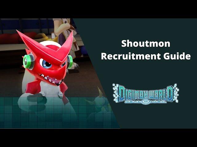 Shoutmon Recruitment Guide - Digimon World Next Order - 100% Walkthrough Guide 21