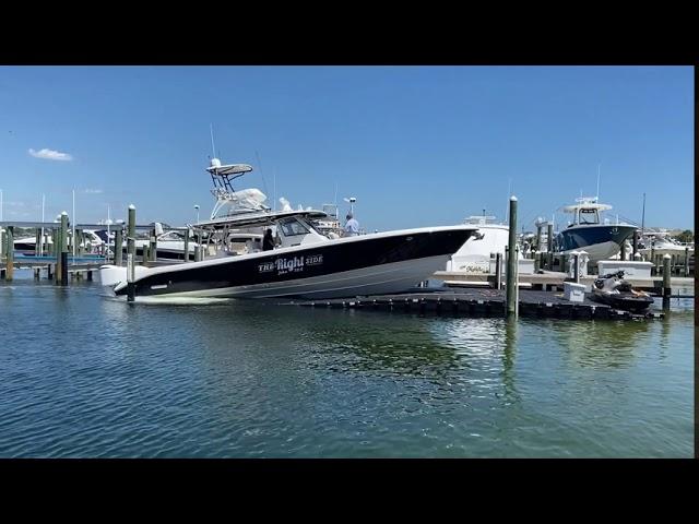 Jet Dock Drive-On Dock for 43' Everglades Center Console