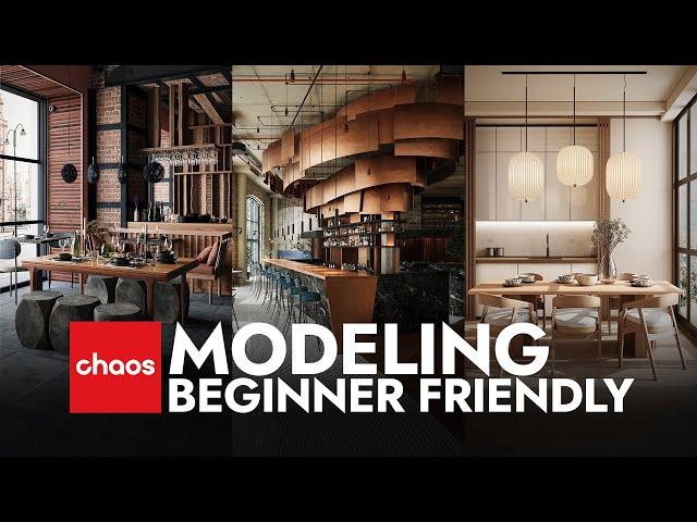 Interior Modeling 3ds Max | Beginner Friendly | DWG