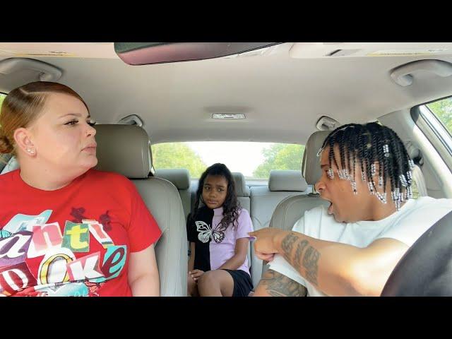 KICKING MY GIRLFRIEND DAUGHTER OUT THE CAR TO SEE HER REACTION.. *NEVER AGAIN*