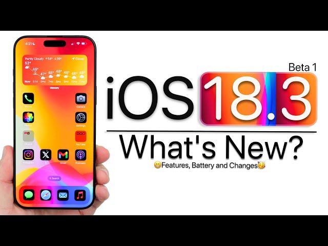 iOS 18.3 Beta 1 is Out! - What's New?