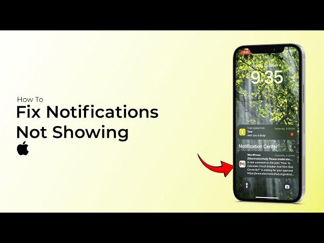 How To Fix Notifications Not Showing on iPhone?