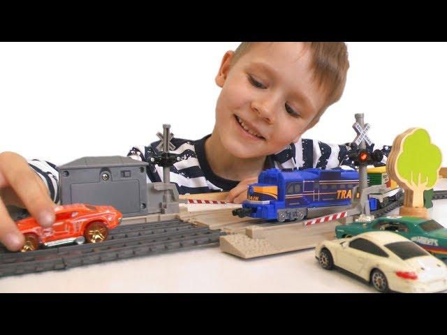 Toy Railway and Train - Video about trains for children - Toys for boys