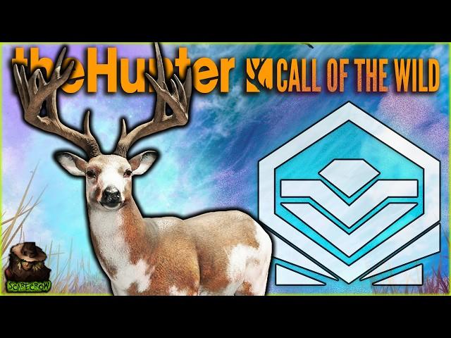 *SUPER RARE* Hunting A MAX WEIGHT Diamond Piebald Whitetail Deer! Call of the wild