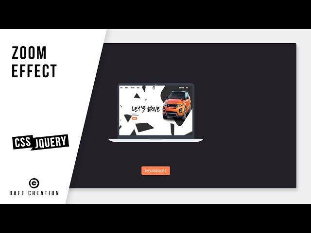 Zoom Effect | CSS - JQUERY Tutorial