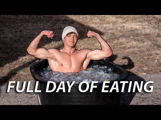 WHAT I EAT IN A DAY | RAW DEADLIFT WORKOUT