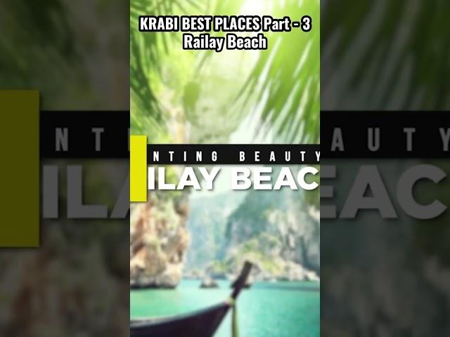 Krabi's Night Market and Railay Beach -Krabi Best Places P3 #shorts #krabi #railaybeach #krabiisland