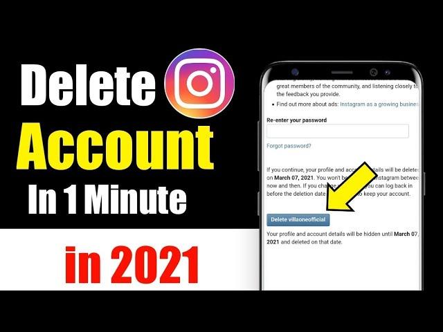 How to Delete Instagram Account  permanently|Instagram account delete kaise kare|