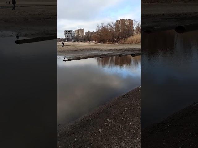 Dnipro River Became Shallow Near Zaporizhzhia