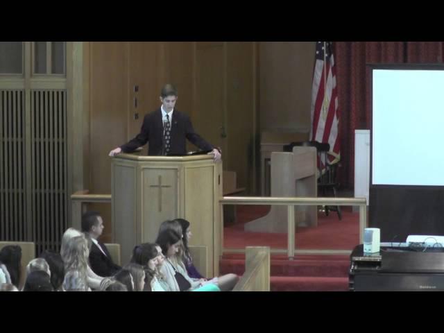 Matthew Swenson '17, Chapel 10.18.16