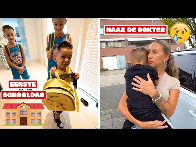 MIAZ ZIJN EERSTE DAG OP DE BASISSCHOOL & WE MOETEN MET HEM NAAR DE DOKTER..| #822