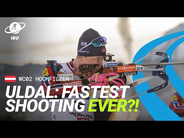 World Cup 24/25 Hochfilzen: Martin Uldal's 12.9 seconds standing shooting