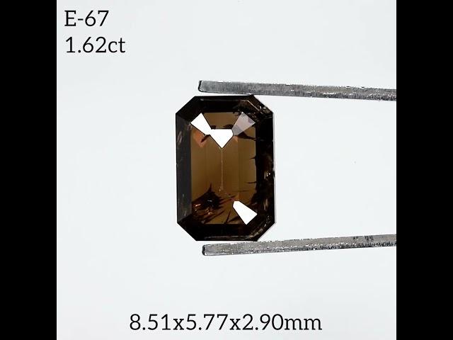 E-67 Salt and pepper emerald diamond #jewelry #finejewelry
