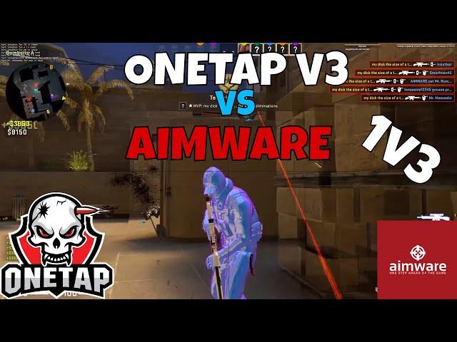 onetap v3 DESTROYS aimware in 1v3 mm hvh