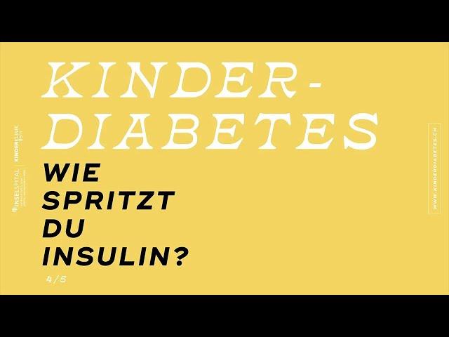 Kinderdiabetes: Skills Insulin Spritzen