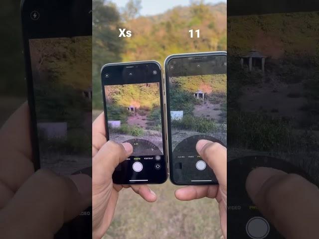 Iphone 11 vs xs camera zoom test #shorts