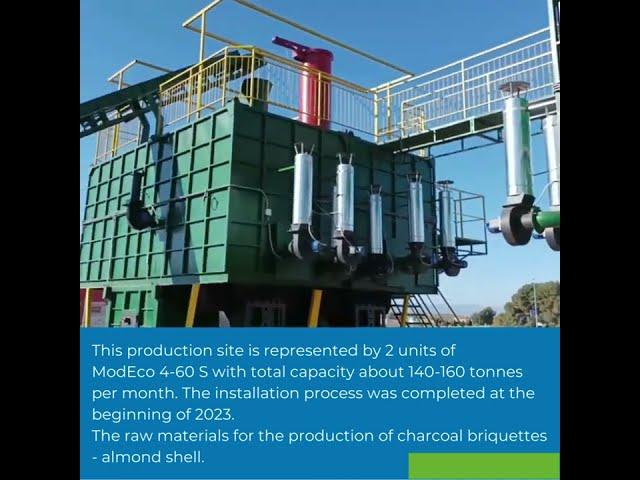 Furnaces for charcoal production in Spain #charcoal #furnace #charcoalbriquettes #woodrecycling