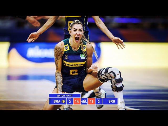 Thaisa Menezes Played the Match of Her Career Against Serbia !!! Women's VNL 2023