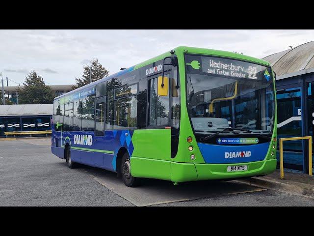 Diamond Bus Plaxton Centro MAN 12.240 (EV Conversion) B14 WTS (30120) on 22 fo Wednesbury