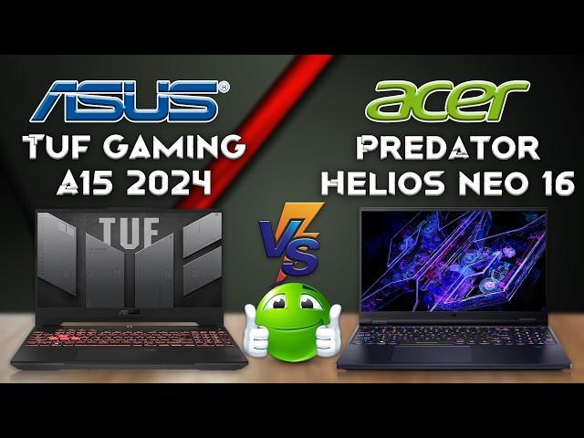 Asus Tuf A15 vs Acer Predator Helios Neo 16 |2024| Budget vs High End Gaming Laptops | Tech Compare