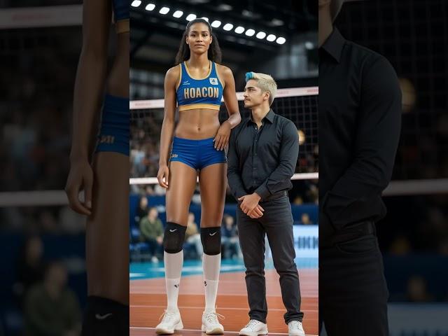Volleyball Player Steals the Spotlight with Interview Performance ep.723 #volleyball #shorts #hoacon