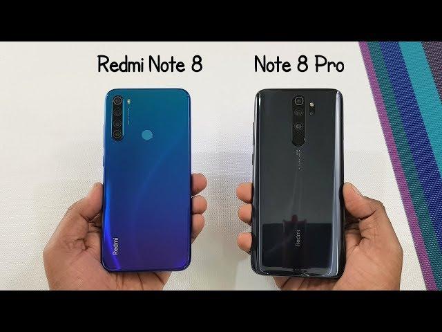 Redmi Note 8 vs Redmi Note 8 Pro SpeedTest & Camera Comparison