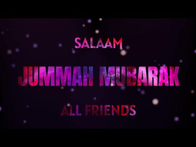 Islamic New Jummah Mubarak Video | New Jumma Mubarak Gif  |Jumma Mubarak Colorfull Whatsapp Gif