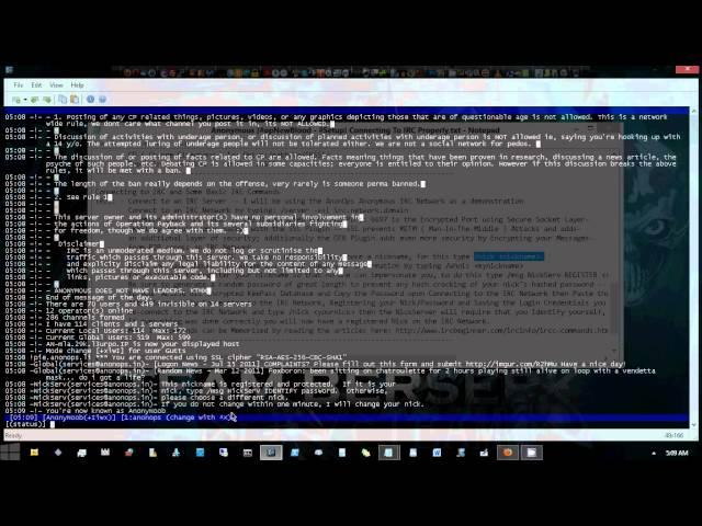 Anonymous [#opNewBlood - #Setup] Connecting To ClearNet IRC Properly