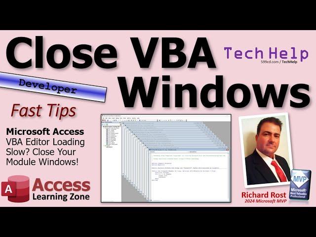 Close VBA Windows: Microsoft Access VBA Editor Loading Slow? Close Your Module Windows!