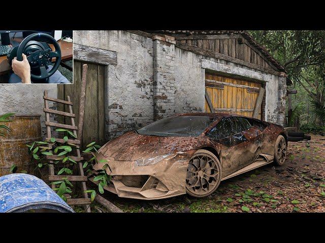 Rebuilding Lamborghini Huracan Evo 1200HP - Forza Horizon 5 | Thrustmaster T300RS Gameplay.