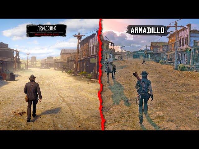 RDR1 vs RDR2 (Red Dead Redemption vs Red Dead Redemption 2 Map Comparison)