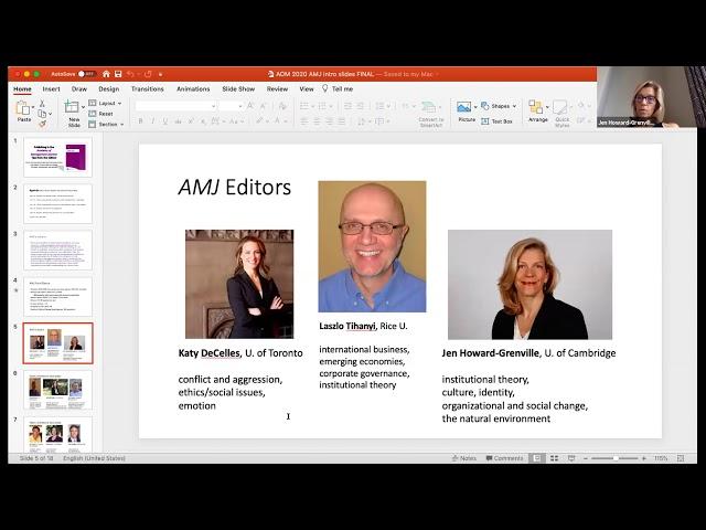 Publishing in AMJ