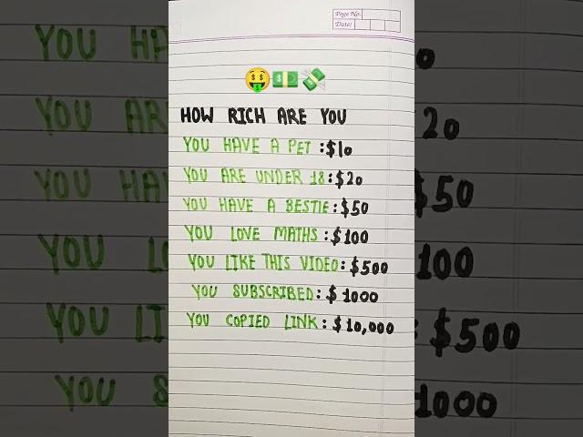 how rich are you #shorts